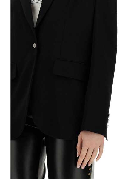 Sacouri office MOSCHINO JEANS Single-Breasted Jacket BLACK Femei (BM 14132798) 4