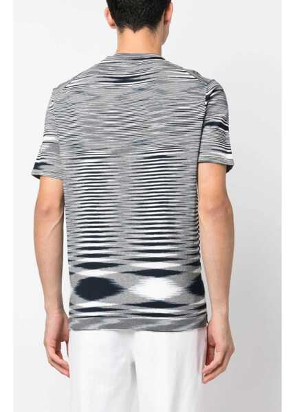 Tricouri MISSONI BEACHWEAR Cotton T-Shirt BLUE Barbati (BM 14133005) 4