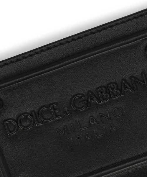 Portofele Dolce & Gabbana Leather Card Holder With Logo BLACK Barbati (BM 14133155) 3