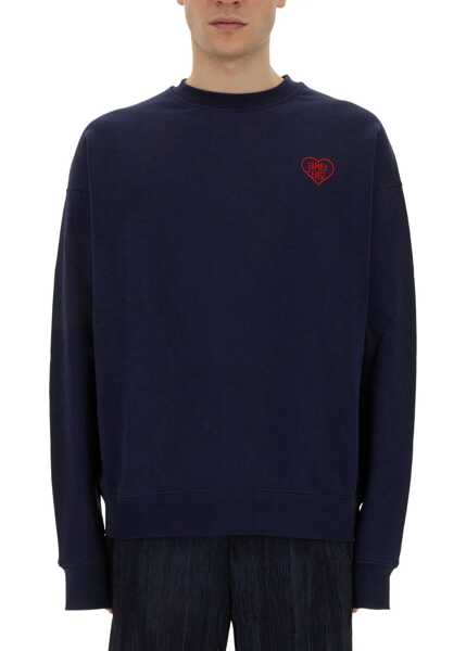 Bluze de trening Family First Sweatshirt With Heart Embroidery BLUE Barbati (BM 14133656) 1