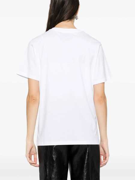 Tricouri Moschino T-Shirt With Logo WHITE Femei (BM 14133689) 4