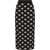 Dolce & Gabbana Viscose Logo Jacquard Pencil Skirt BLACK