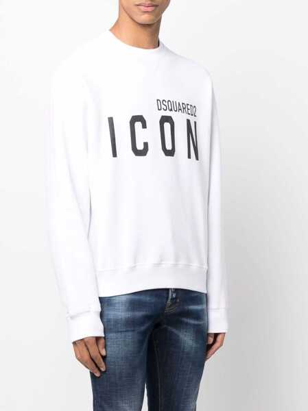 Bluze de trening DSQUARED2 Icon Sweatshirt WHITE Barbati (BM 14133830) 3
