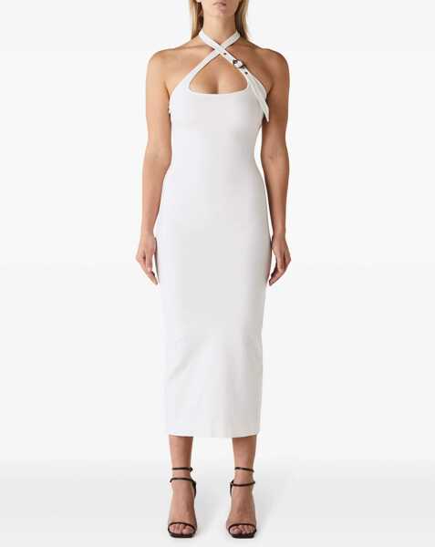 Rochii casual THE ATTICO Midi Dress WHITE Femei (BM 14134244) 2