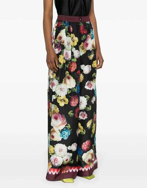 Pantaloni casual Dolce & Gabbana Pants With Floral Print MULTICOLOUR Femei (BM 14134256) 3