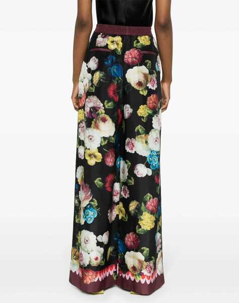 Pantaloni casual Dolce & Gabbana Pants With Floral Print MULTICOLOUR Femei (BM 14134256) 4