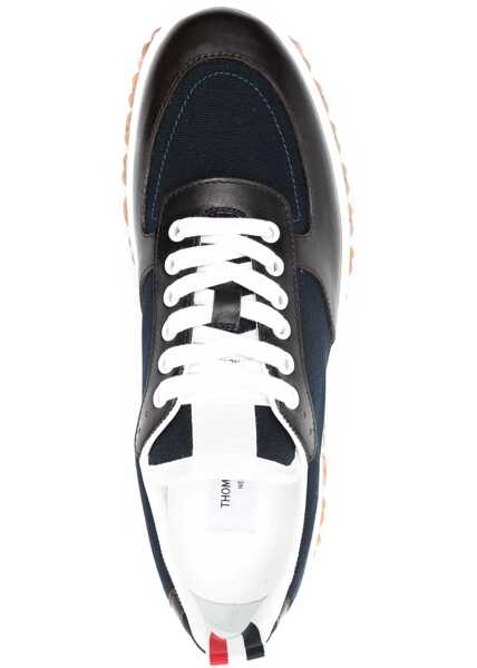 Sneakers Thom Browne Trainer Letterman BLUE Barbati (BM 14134400) 4