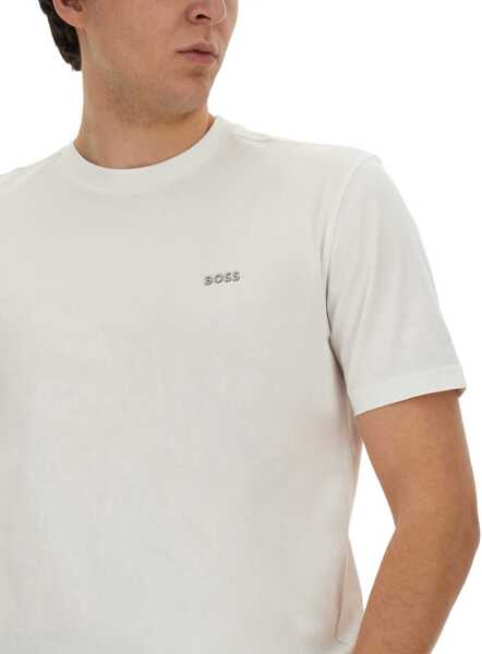 Tricouri Hugo Boss T-Shirt With Logo WHITE Barbati (BM 14134964) 4