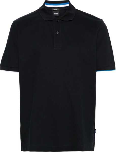 Tricouri Polo Hugo Boss Cotton Polo BLUE Barbati (BM 14135183) 1