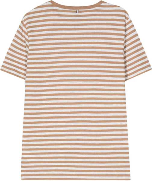 Tricouri Hugo Boss Striped T-Shirt BEIGE Barbati (BM 14135276) 2