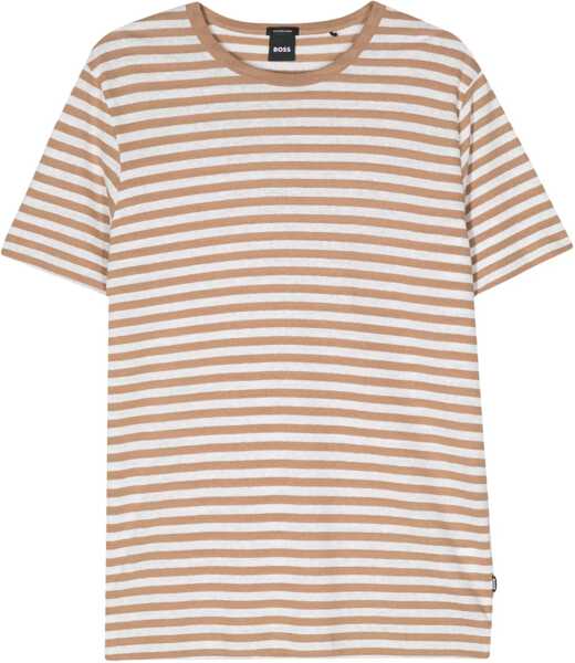 Tricouri Hugo Boss Striped T-Shirt BEIGE Barbati (BM 14135276) 1