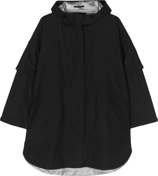 Trenciuri Herno Hooded Cape BLACK Femei (BM 14135381) 1