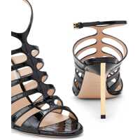Incaltaminte Dama - Sandale Tom Ford Leather Sandal BLACK Femei (BM 14135564) - B-mall.ro