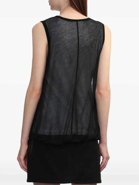 Bluze HELMUT LANG Jersey Tank Top BLACK Femei (BM 14135756) 4