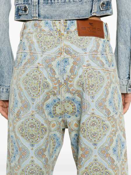 Blugi skinny ETRO Jeans Con Stampa Paisley DENIM Femei (BM 14135873) 5