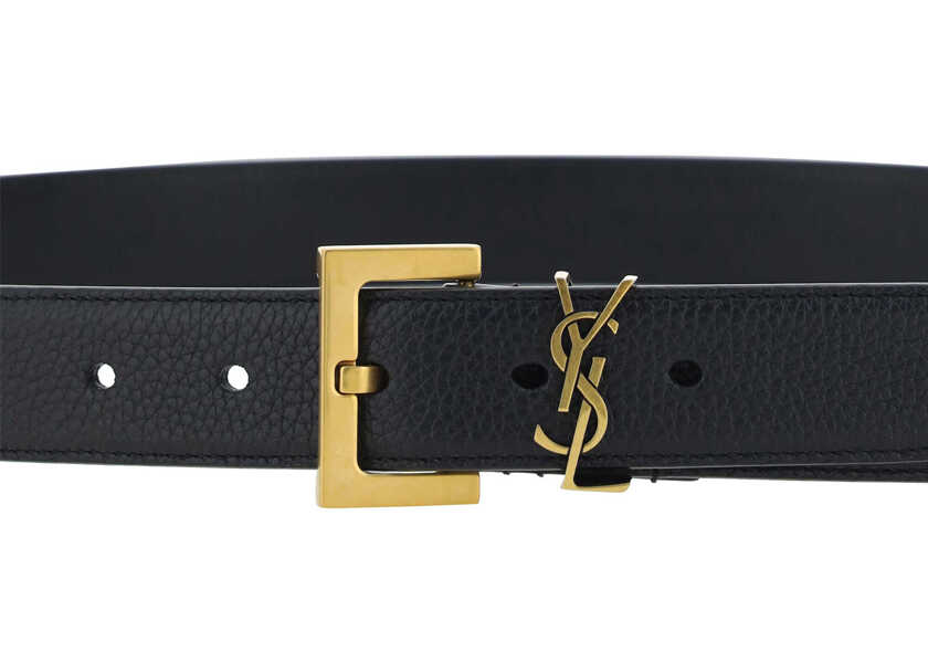 Curele Saint Laurent Milo Belt BLACK Barbati (BM 14140385) 3