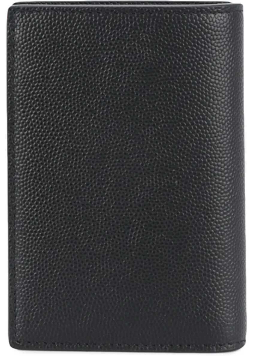 Portofele Saint Laurent Embossed Wallet BLACK Barbati (BM 14160146) 2