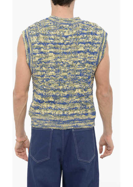 Pulovere ANDERSSON BELL V-Neck Sleeveless Otreto Sweater Blue Barbati (BM 14160935) 3