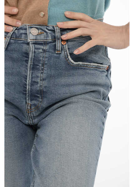 Blugi drepti RE/DONE High-Waisted Straight Leg 70S Stove Pipe Jeans 19Cm Blue Femei (BM 14160974) 3