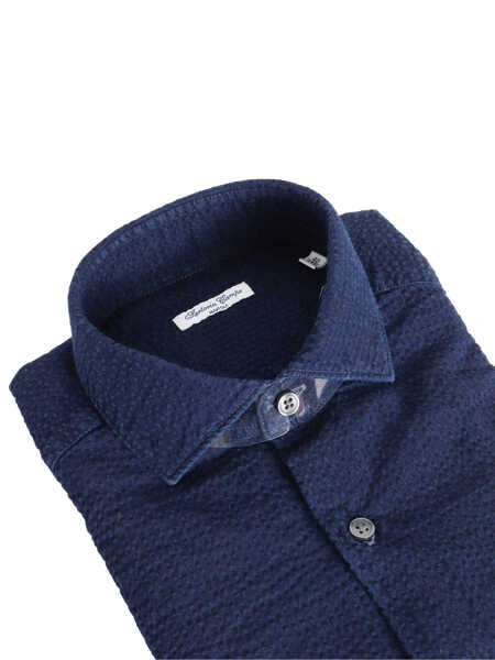 Camasi casual Sartoria Del Campo-Sonrisa Blue shirt Blue Barbati (BM 14174534) 2
