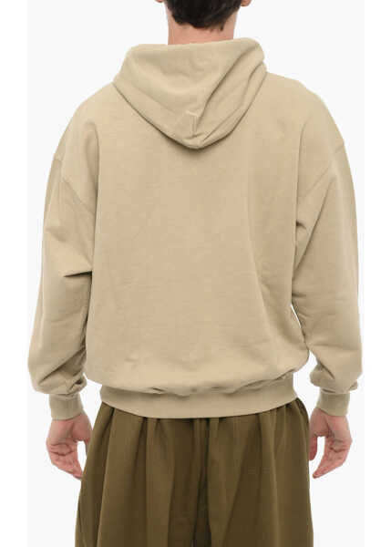 Bluze de trening 1989 STUDIO Brushed Cotton Hoodie With Contrasting Logo Beige Barbati (BM 14174627) 2