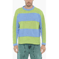 Pulovere Awning Striped Two-Tone Crew-Neck Sweater Barbati
