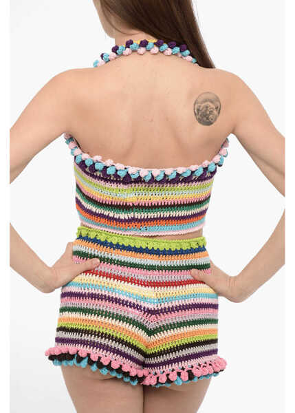 Bluze MATIM Cropped Crochet Halterneck Top Multicolor Femei (BM 14175062) 2