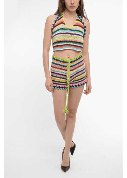 Bluze MATIM Cropped Crochet Halterneck Top Multicolor Femei (BM 14175062) 4