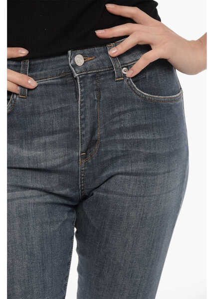 Blugi drepti Department Five Visible Stiching Cropped Clar Jeans 19,5Cm Blue Femei (BM 14175434) 3