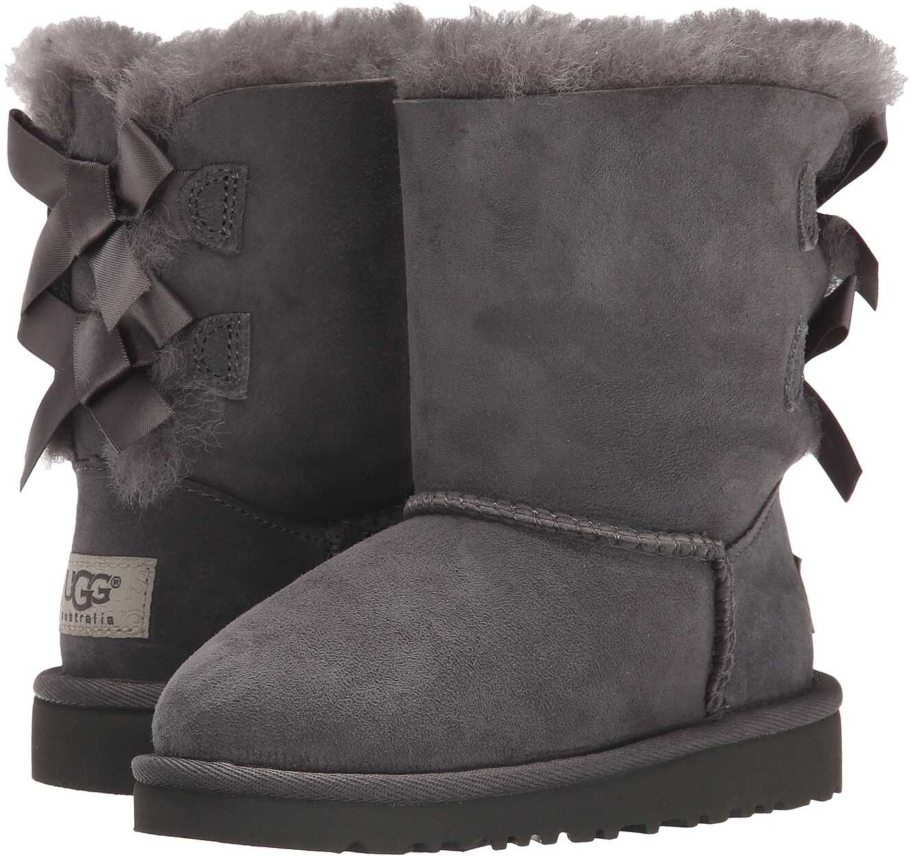 Gheata UGG Kids Bailey Bow (Toddler/Little Kid) Grey