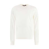 Tricouri Versace Long Sleeve Cotton Blend T-Shirt Barbati