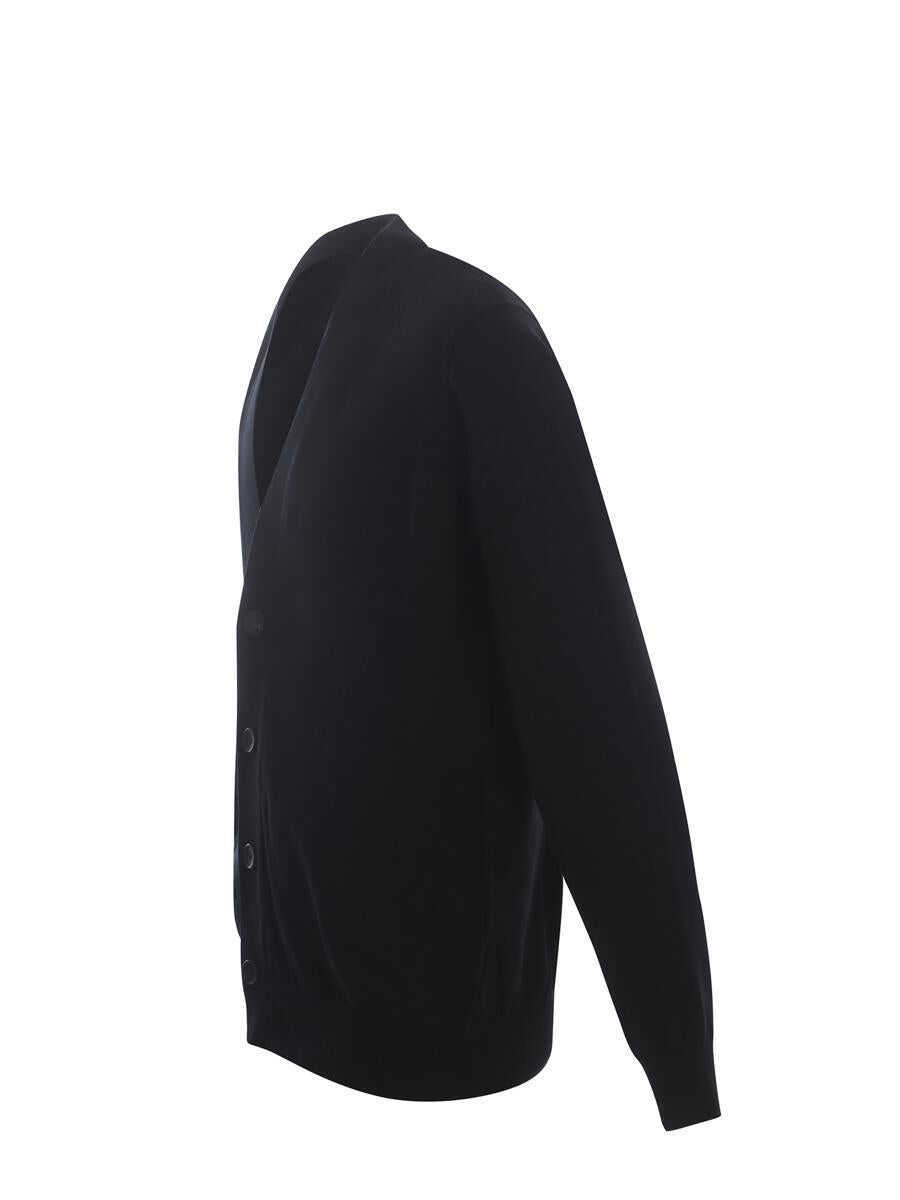Cardigane FILIPPO DE LAURENTIIS Filippo De Laurentiis Cardigan  Black Barbati (BM 14277108) 2