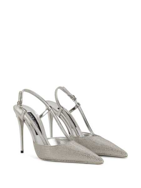 Pantofi cu toc Dolce & Gabbana Dolce & Gabbana Slingback Shoes GREY Femei (BM 14277840) 2