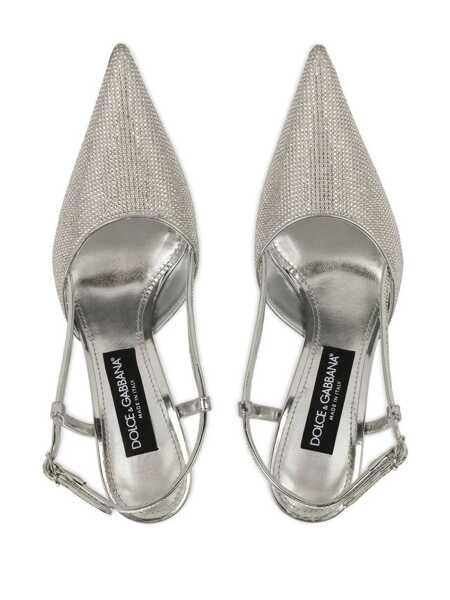 Pantofi cu toc Dolce & Gabbana Dolce & Gabbana Slingback Shoes GREY Femei (BM 14277840) 4
