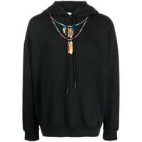 Bluze de trening Marcelo Burlon County Of Milan Feathers Necklace Over Hoodie Clothing Barbati
