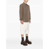Camasi Rick Owens pentru Barbati - Camasi Rick Owens Brown Shirt With Oversize Band And Buttons In Cotton Man BROWN Barbati (BM 14282019) - B-mall.ro