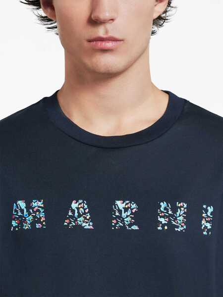 Tricouri Marni Marni T-Shirt  BLUE Barbati (BM 14290272) 5