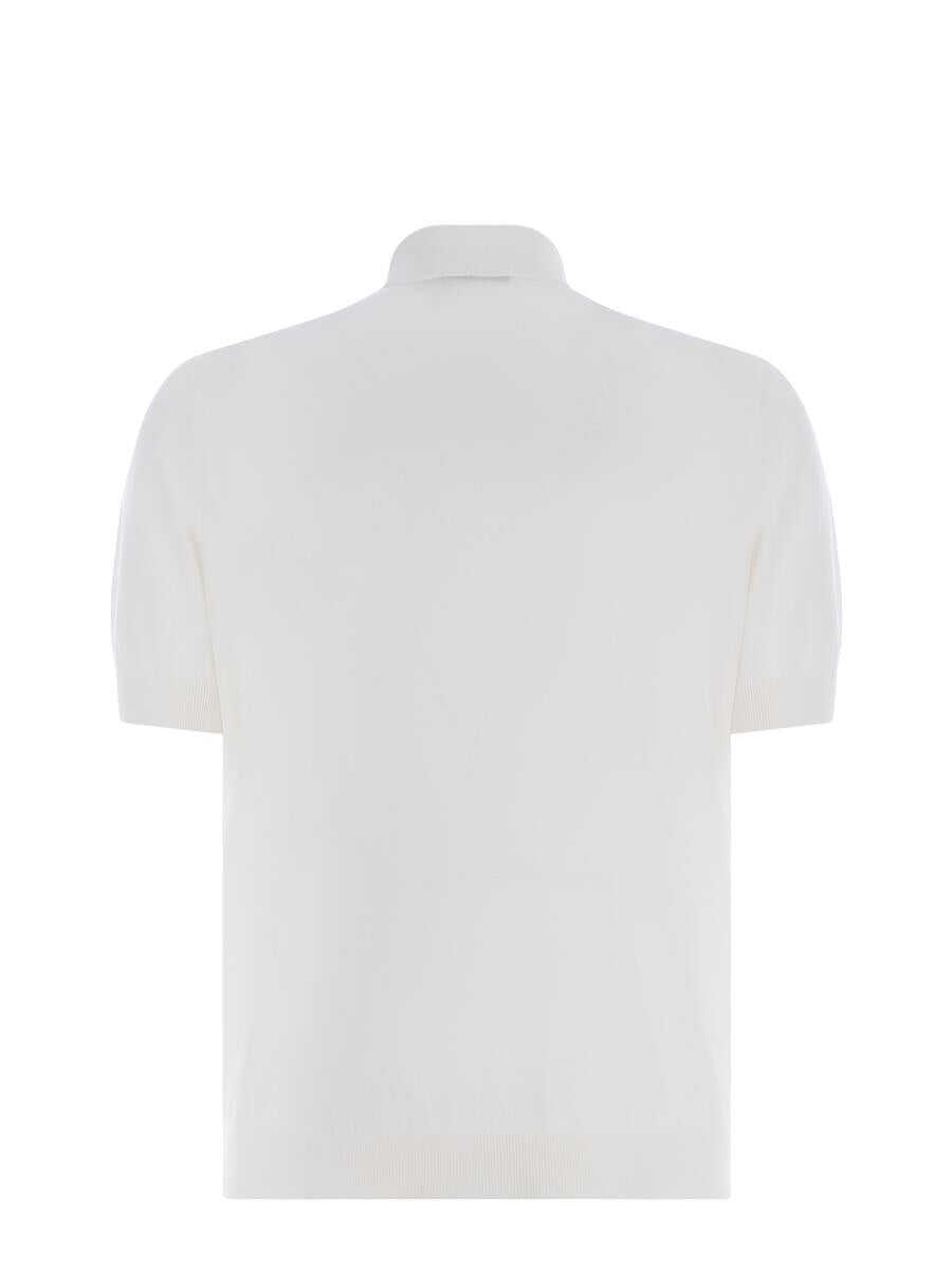 Tricouri Polo FILIPPO DE LAURENTIIS Filippo De Laurentiis Polo Shirt  WHITE Barbati (BM 14305425) 3