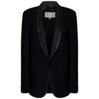 Sacouri Maison Margiela Wool Single-Breasted Blazer Jacket Femei