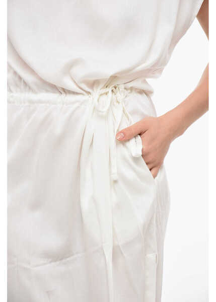 Rochii lungi Woolrich Twill Solid Color Maxi Dress White Femei (BM 14320206) 3