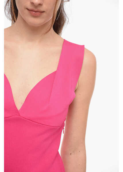 Rochii lungi ROLAND MOURET Sweetheart Neckline Solid Color Maxi Dress Pink Femei (BM 14320227) 3