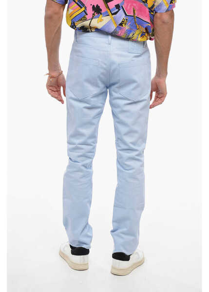 Pantaloni casual Raf Simons 5 Pocket Piquet Cotton Pants Light Blue Barbati (BM 14320305) 2