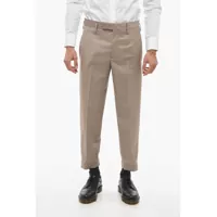 Pantaloni casual Hopsack Slim Pants With Metal Application Barbati