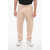 Neil Barrett Embroidered Bolt Joggers With Zip At Cuffs Beige