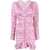 Isabel Marant Draped Lara Dress With V-Neckline Pink