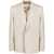 Givenchy Double-Breasted Wool Blend Blazer With Hidden Button Beige