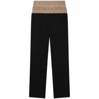 Pantaloni casual Stella McCartney 'Smoking' Crystal Trousers Femei