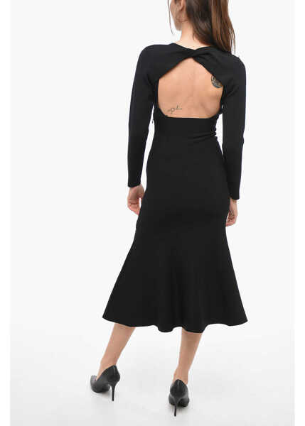 Rochii lungi ROLAND MOURET Gown Maxi Dress With Cut Out Details And Shoulder Cover Black Femei (BM 14355666) 2