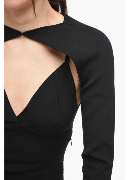 Rochii lungi ROLAND MOURET Gown Maxi Dress With Cut Out Details And Shoulder Cover Black Femei (BM 14355666) 3