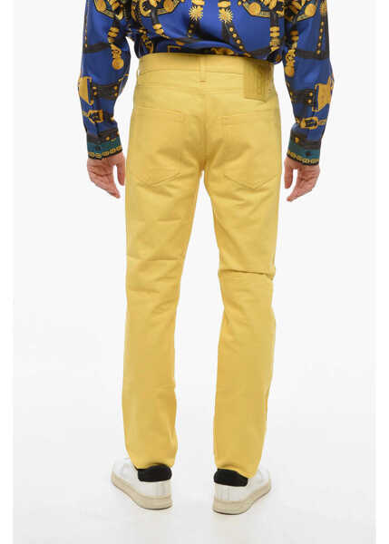 Pantaloni casual Raf Simons 5 Pocket Piquet Cotton Pants Yellow Barbati (BM 14355699) 2
